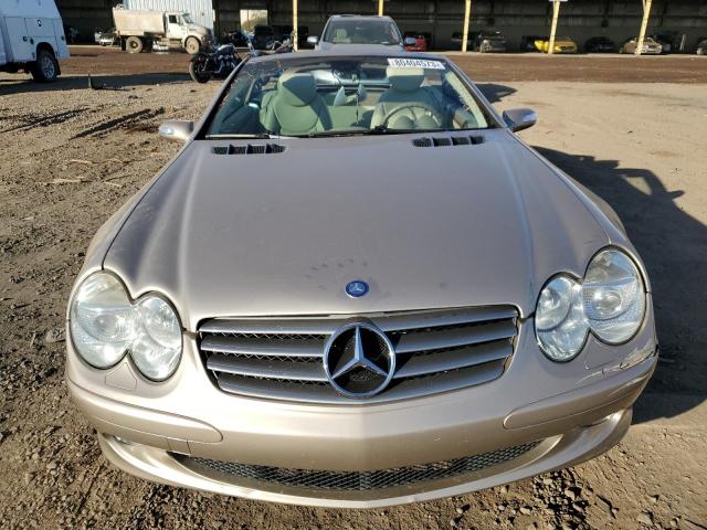 WDBSK75F15F094580 - 2005 MERCEDES-BENZ SL 500 BEIGE photo 5