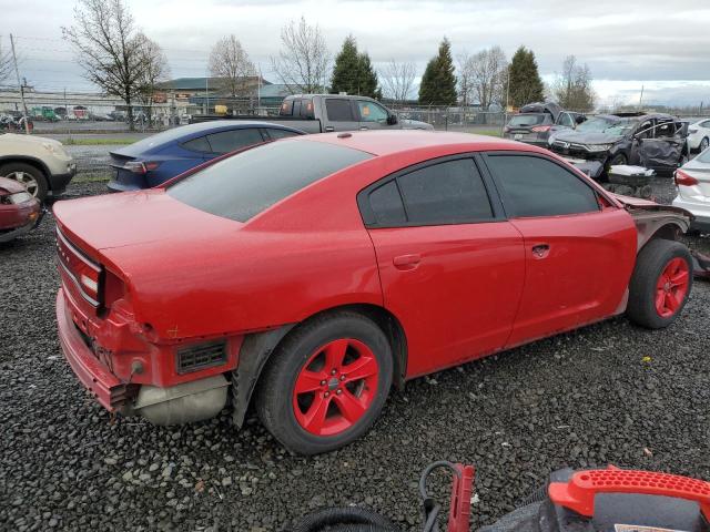 2C3CDXBG7CH146503 - 2012 DODGE CHARGER SE RED photo 3