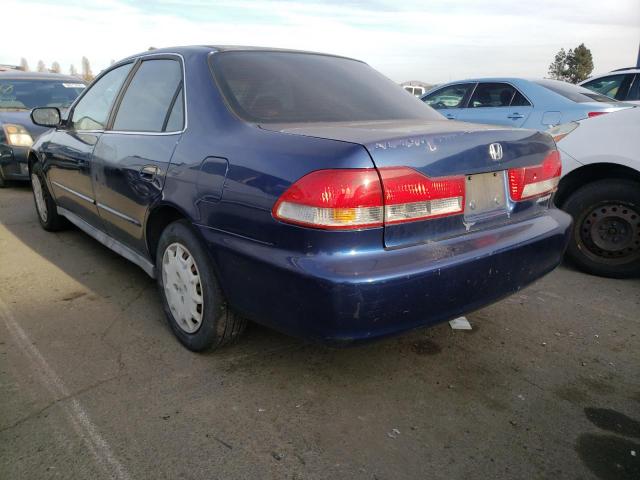 1HGCG66572A071001 - 2002 HONDA ACCORD LX BLUE photo 2