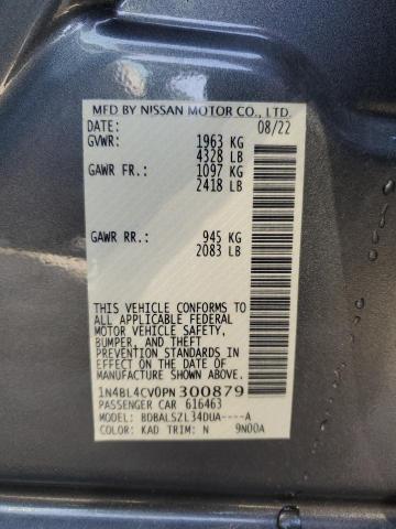 1N4BL4CV0PN300879 - 2023 NISSAN ALTIMA SR GRAY photo 12