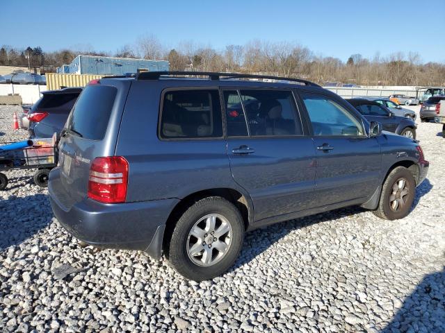 JTEGD21A230059184 - 2003 TOYOTA HIGHLANDER BLUE photo 3