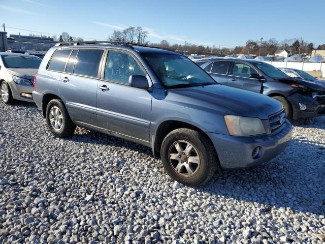 JTEGD21A230059184 - 2003 TOYOTA HIGHLANDER BLUE photo 4