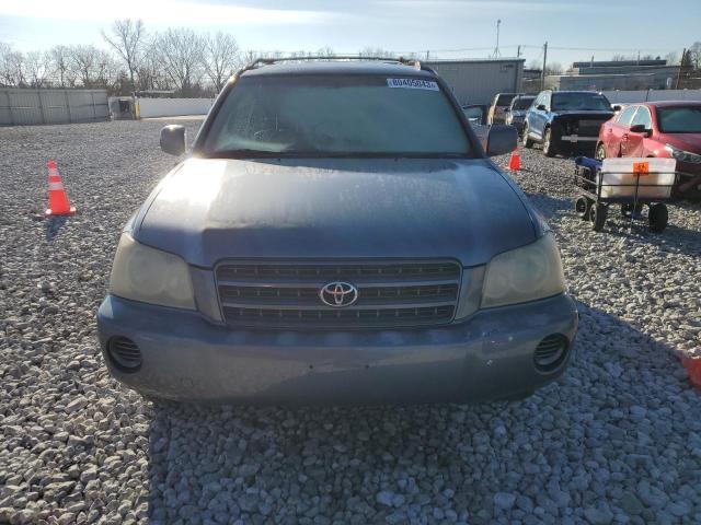 JTEGD21A230059184 - 2003 TOYOTA HIGHLANDER BLUE photo 5