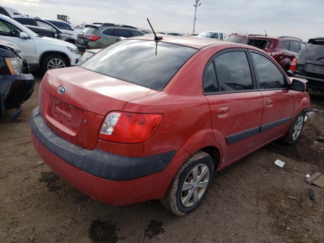 KNADE223696466979 - 2009 KIA RIO BASE ORANGE photo 3