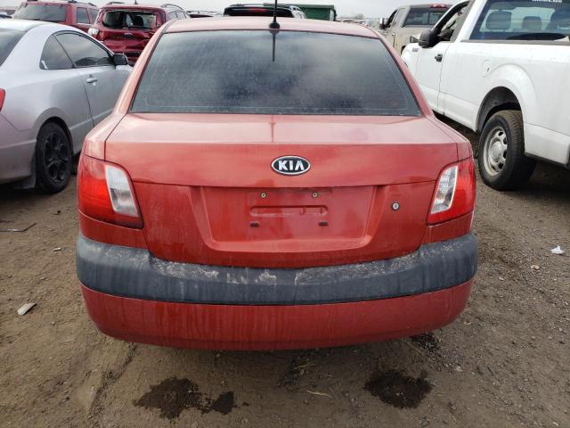 KNADE223696466979 - 2009 KIA RIO BASE ORANGE photo 6