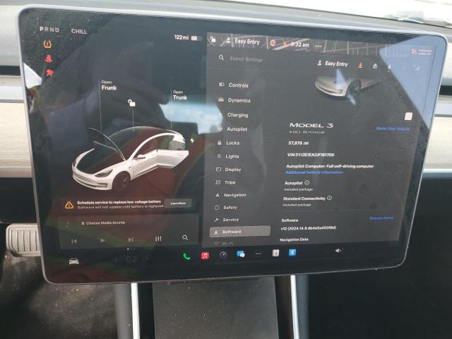 5YJ3E1EA3JF161709 - 2018 TESLA MODEL 3 白色 照片 9