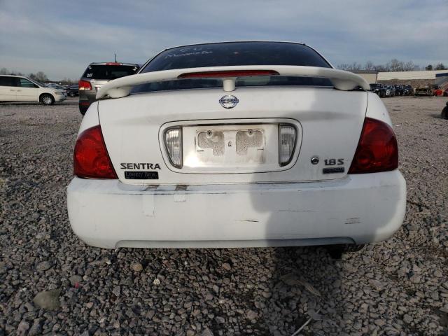 3N1CB51D56L559094 - 2006 NISSAN SENTRA 1.8 WHITE photo 6