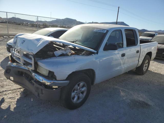 1D7HL38N84S555032 - 2004 DODGE DAKOTA QUAD SPORT WHITE photo 1