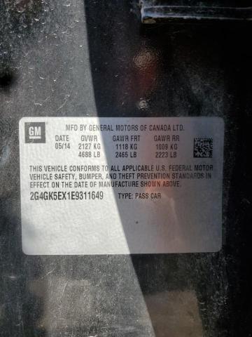 2G4GK5EX1E9311649 - 2014 BUICK REGAL 黑色 照片 12