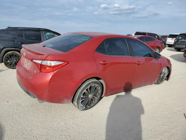 5YFBURHE9EP064018 - 2014 TOYOTA COROLLA L RED photo 3