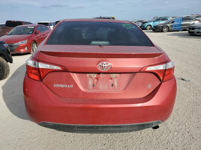 5YFBURHE9EP064018 - 2014 TOYOTA COROLLA L RED photo 6