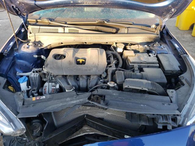 3KPF54AD1ME411019 - 2021 KIA FORTE EX BLUE photo 11