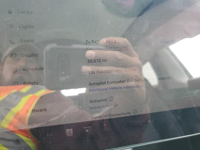 7SAYGDEF8PF762980 - 2023 TESLA MODEL Y Черный фото 9