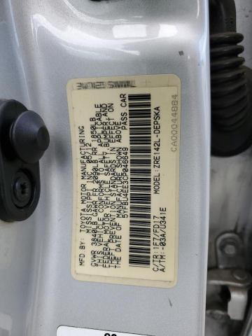 5YFBU4EE3CP046649 - 2012 TOYOTA COROLLA BASE Gümüş foto 12