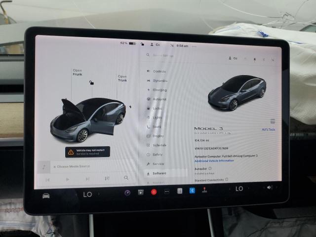 5YJ3E1EA0KF357639 - 2019 TESLA MODEL 3 灰色 照片 9