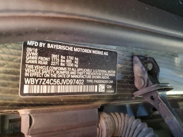 WBY7Z4C56JVD97402 - 2018 BMW I3 REX BLACK photo 13