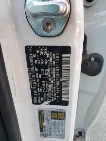 5XYPHDA58KG444863 - 2019 KIA SORENTO EX Ақ фото 12