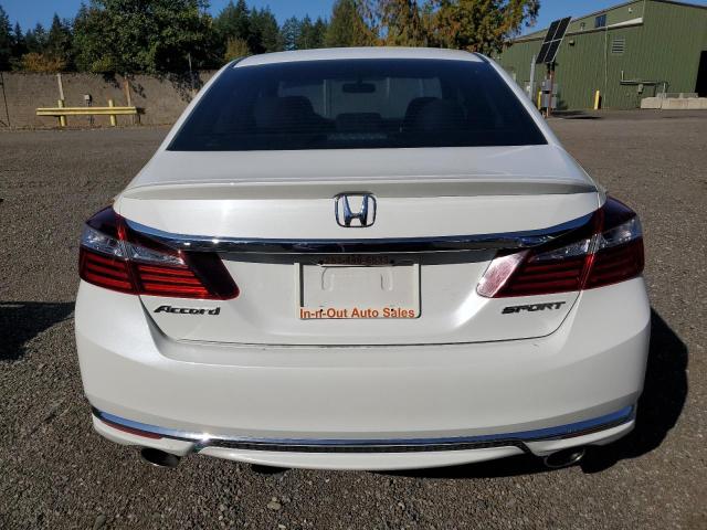 1HGCR2F50HA102830 - 2017 HONDA ACCORD SPORT Biały zdjęcie 6