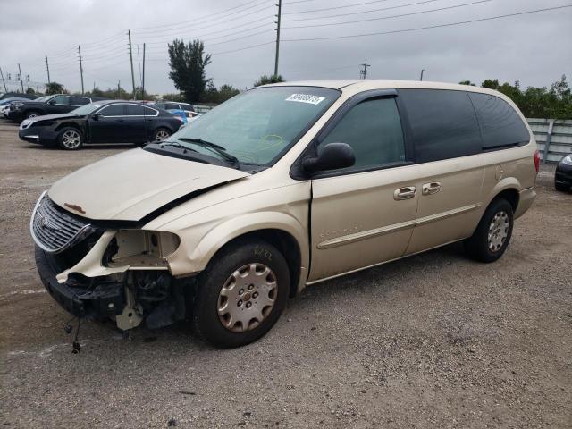 2C4GP44G91R193796 - 2001 CHRYSLER TOWN & COU LX TAN photo 1