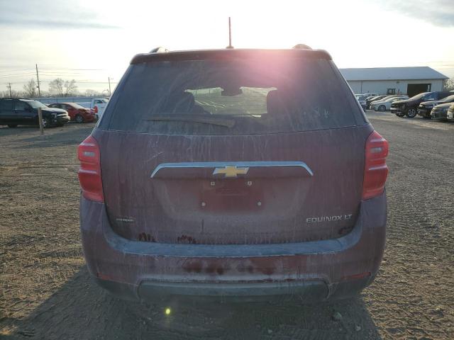 2GNALCEK3G6352487 - 2016 CHEVROLET EQUINOX LT MAROON photo 6