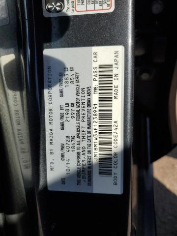 JM1BM1W34F1238991 - 2015 MAZDA CX-3 GRAND TOURING GRAY photo 12