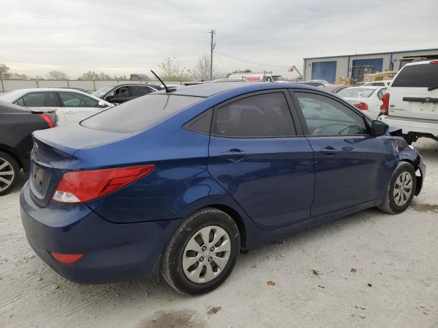 KMHCT4AE2FU867953 - 2015 HYUNDAI ACCENT GLS BLUE photo 3