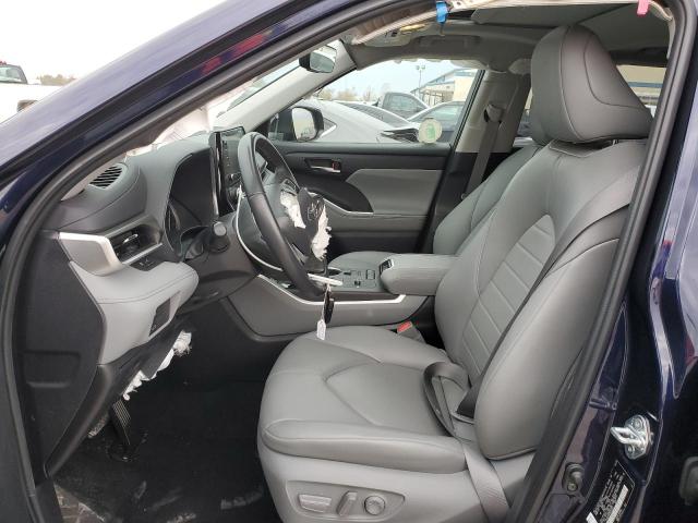 5TDGZRAH5NS546827 - 2022 TOYOTA HIGHLANDER XLE BLUE photo 7
