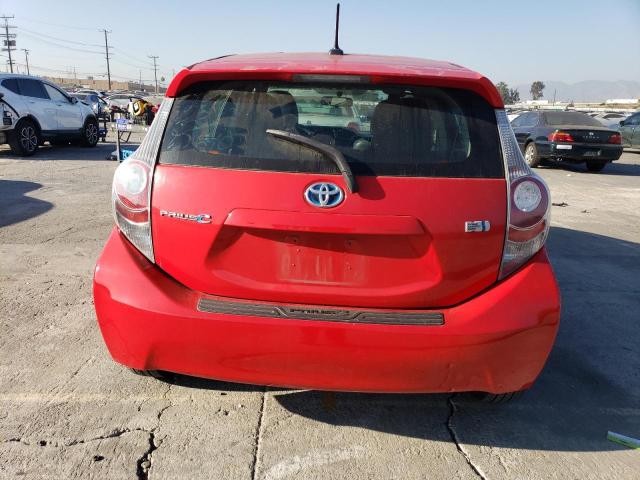 JTDKDTB31C1021587 - 2012 TOYOTA PRIUS C RED photo 6