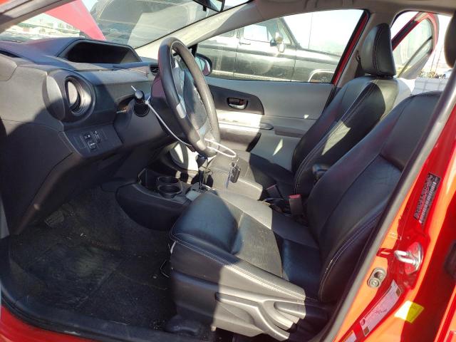 JTDKDTB31C1021587 - 2012 TOYOTA PRIUS C RED photo 7