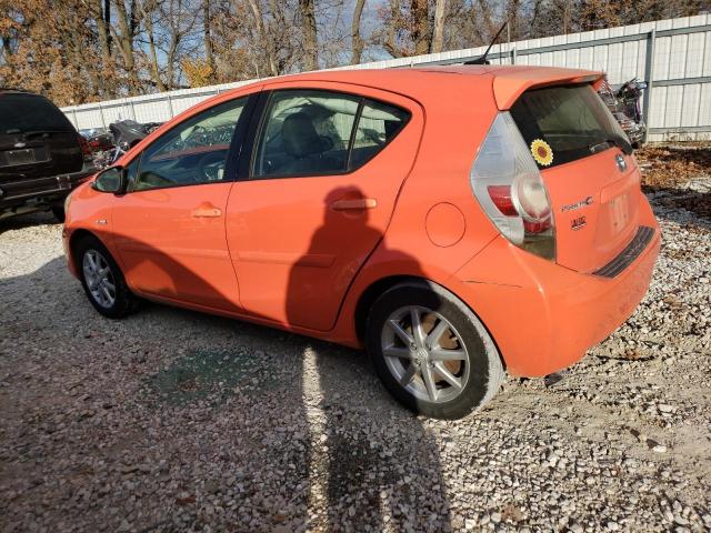 JTDKDTB32C1014888 - 2012 TOYOTA PRIUS C ORANGE photo 2