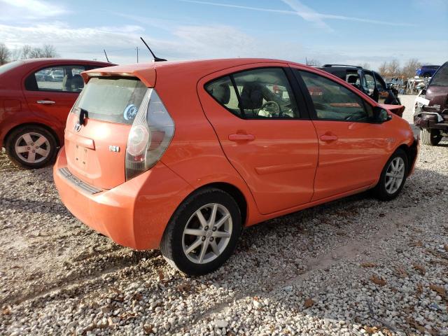 JTDKDTB32C1014888 - 2012 TOYOTA PRIUS C ORANGE photo 3