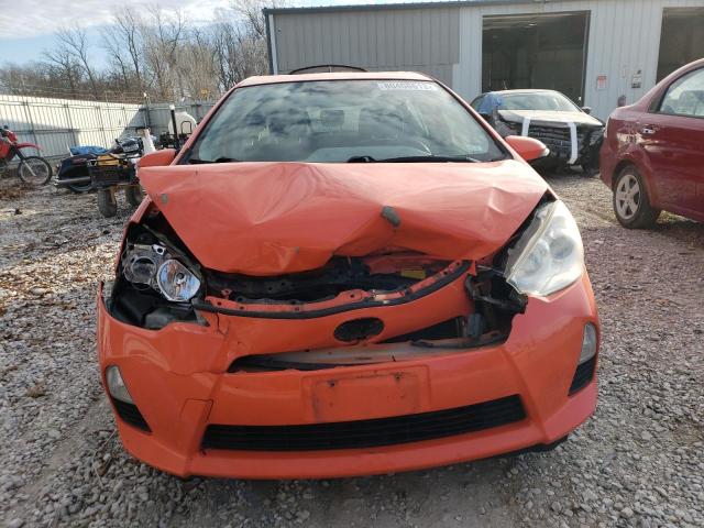 JTDKDTB32C1014888 - 2012 TOYOTA PRIUS C ORANGE photo 5