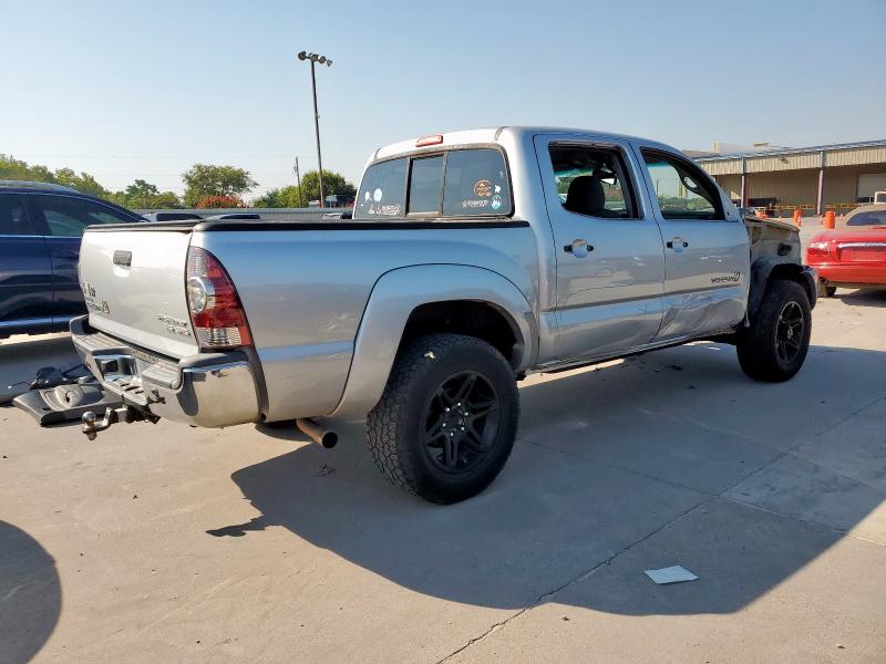 5TFJU4GN3DX045240 - 2013 TOYOTA TACOMA DOUBLE CAB PRERUNNER SILVER photo 3
