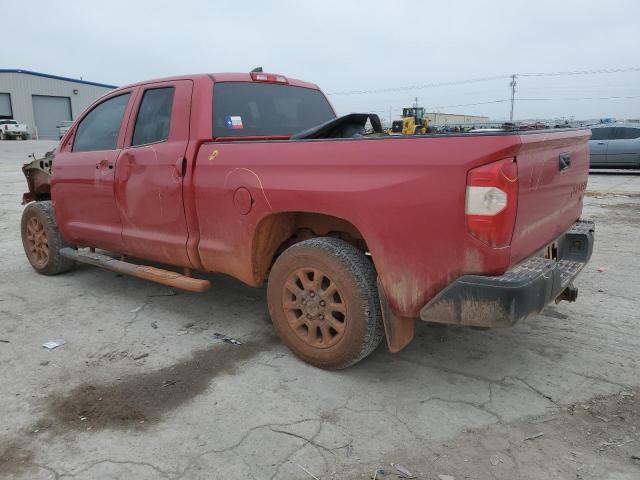 5TFRY5F18LX268450 - 2020 TOYOTA TUNDRA DOUBLE CAB SR/SR5 RED photo 2