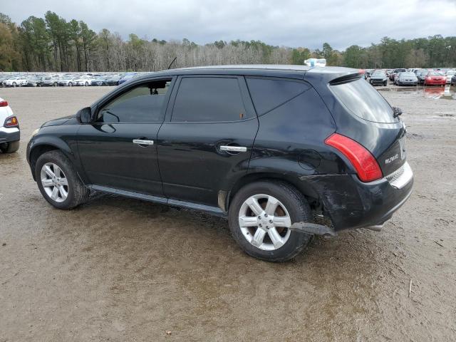 JN8AZ08T27W513254 - 2007 NISSAN MURANO SL BLACK photo 2