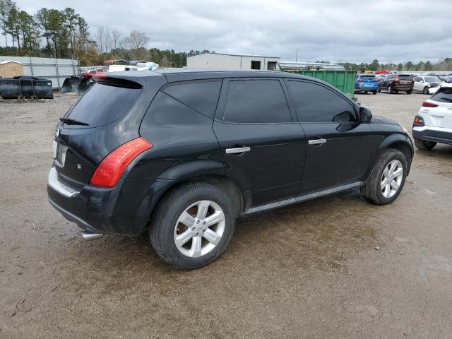 JN8AZ08T27W513254 - 2007 NISSAN MURANO SL BLACK photo 3