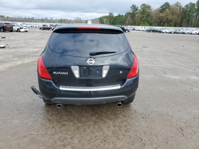 JN8AZ08T27W513254 - 2007 NISSAN MURANO SL BLACK photo 6