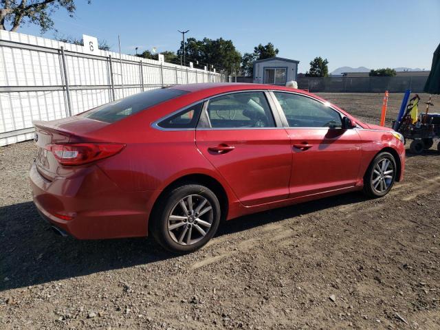 5NPE24AFXHH530100 - 2017 HYUNDAI SONATA SE RED photo 3