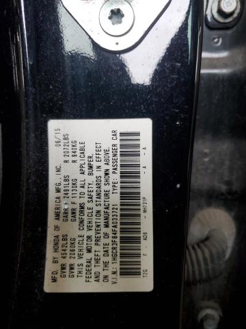 1HGCR3F84FA033721 - 2015 HONDA ACCORD EXL BLACK photo 12