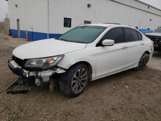 1HGCR2F51FA205848 - 2015 HONDA ACCORD SPORT WHITE photo 1