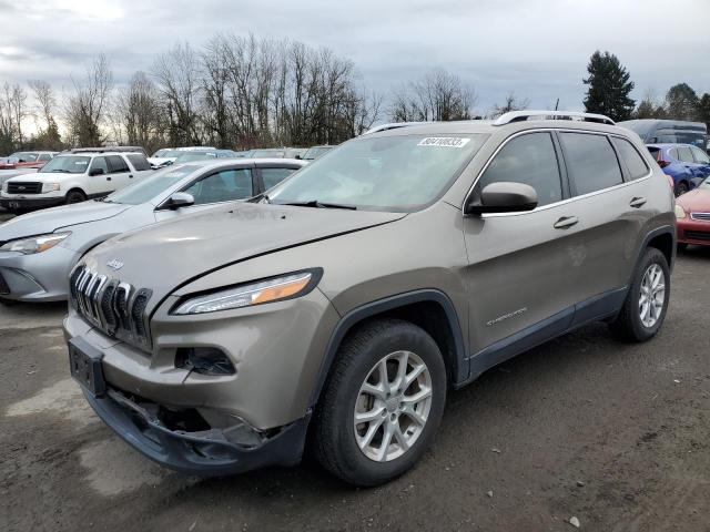 1C4PJMCS7HW588827 - 2017 JEEP CHEROKEE LATITUDE BROWN photo 1