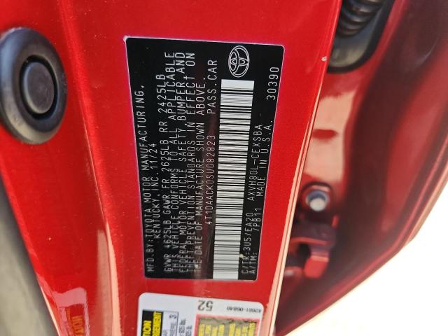 4T1DAACK0SU082823 - 2025 TOYOTA CAMRY XSE 红色 照片 12