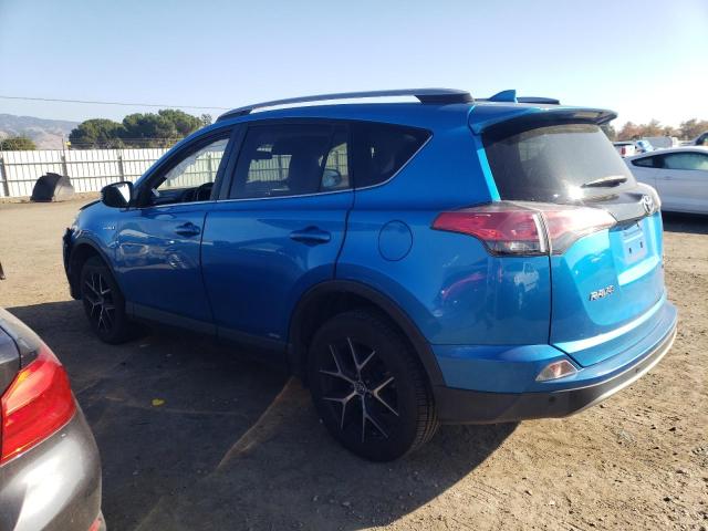 JTMJJREV8HD142255 - 2017 TOYOTA RAV4 HV SE BLUE photo 2