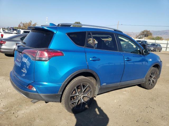 JTMJJREV8HD142255 - 2017 TOYOTA RAV4 HV SE BLUE photo 3