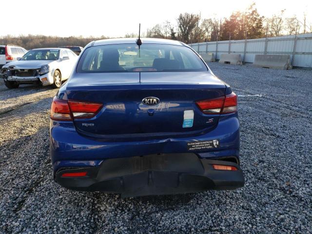 3KPA24ABXKE242620 - 2019 KIA RIO S BLUE photo 6