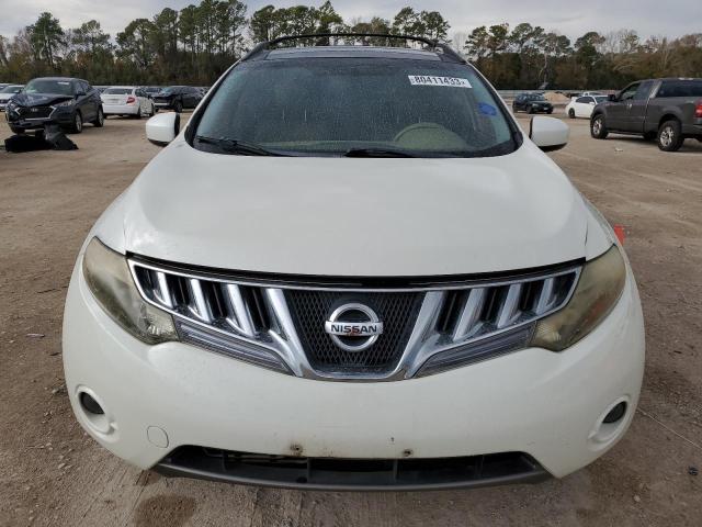 JN8AZ18U79W001748 - 2009 NISSAN MURANO S WHITE photo 5