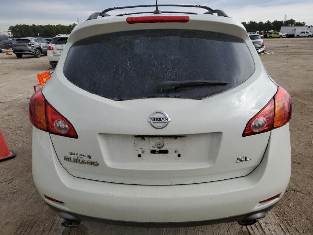 JN8AZ18U79W001748 - 2009 NISSAN MURANO S WHITE photo 6