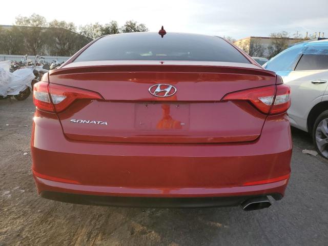 5NPE24AF9HH594807 - 2017 HYUNDAI SONATA SE RED photo 6