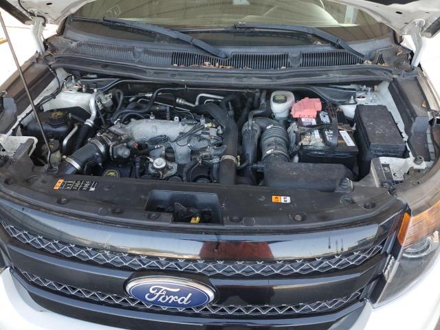 1FM5K8GT9FGC18433 - 2015 FORD EXPLORER SPORT WHITE photo 12