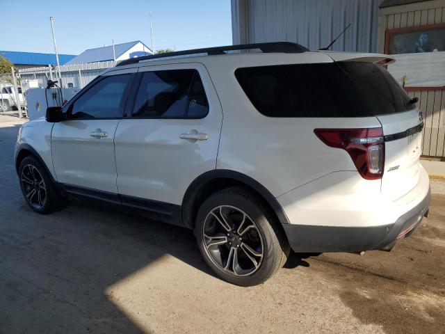 1FM5K8GT9FGC18433 - 2015 FORD EXPLORER SPORT WHITE photo 2